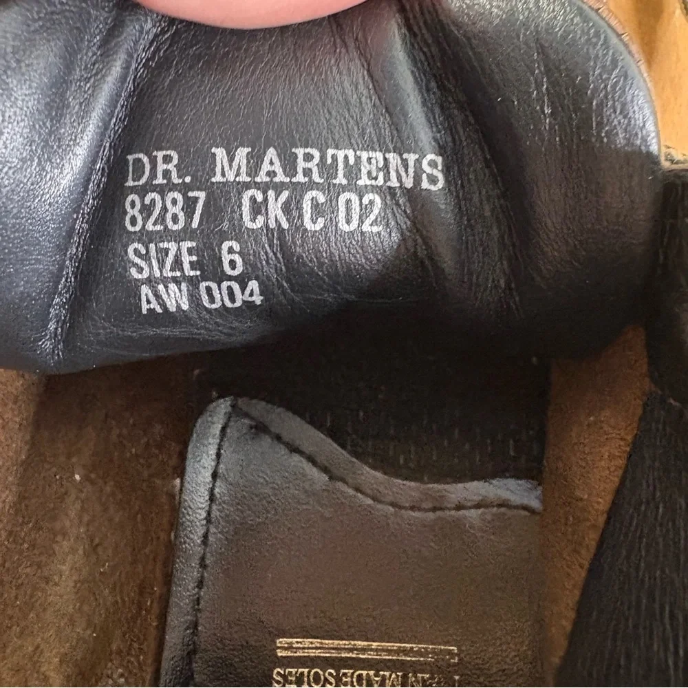 Dr Doc Martens Dark Brown Padded Ankle Boots Laces 8287 Men’s Size US‎ 7 / UK 6